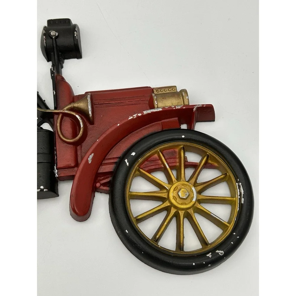Vintage 1966 SEXTON 3D Cast Metal Red Delivery Truck Car Wall Hanging Plaque Art